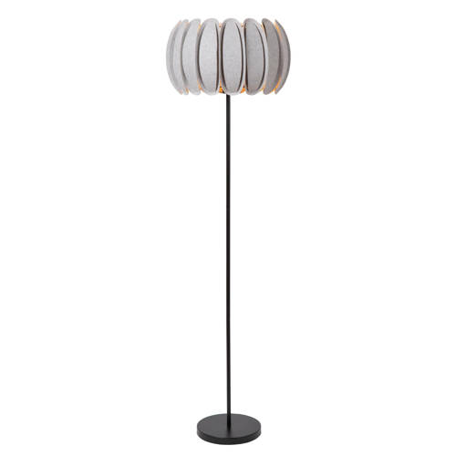 Lucide SPENCER - Vloerlamp - Ø40 cm - 1xE27 - Grijs afbeelding