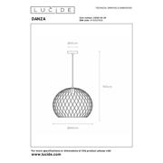 thumbnail: Lucide DANZA - Hanglamp - Ø40 cm - 1xE27 - Zwart