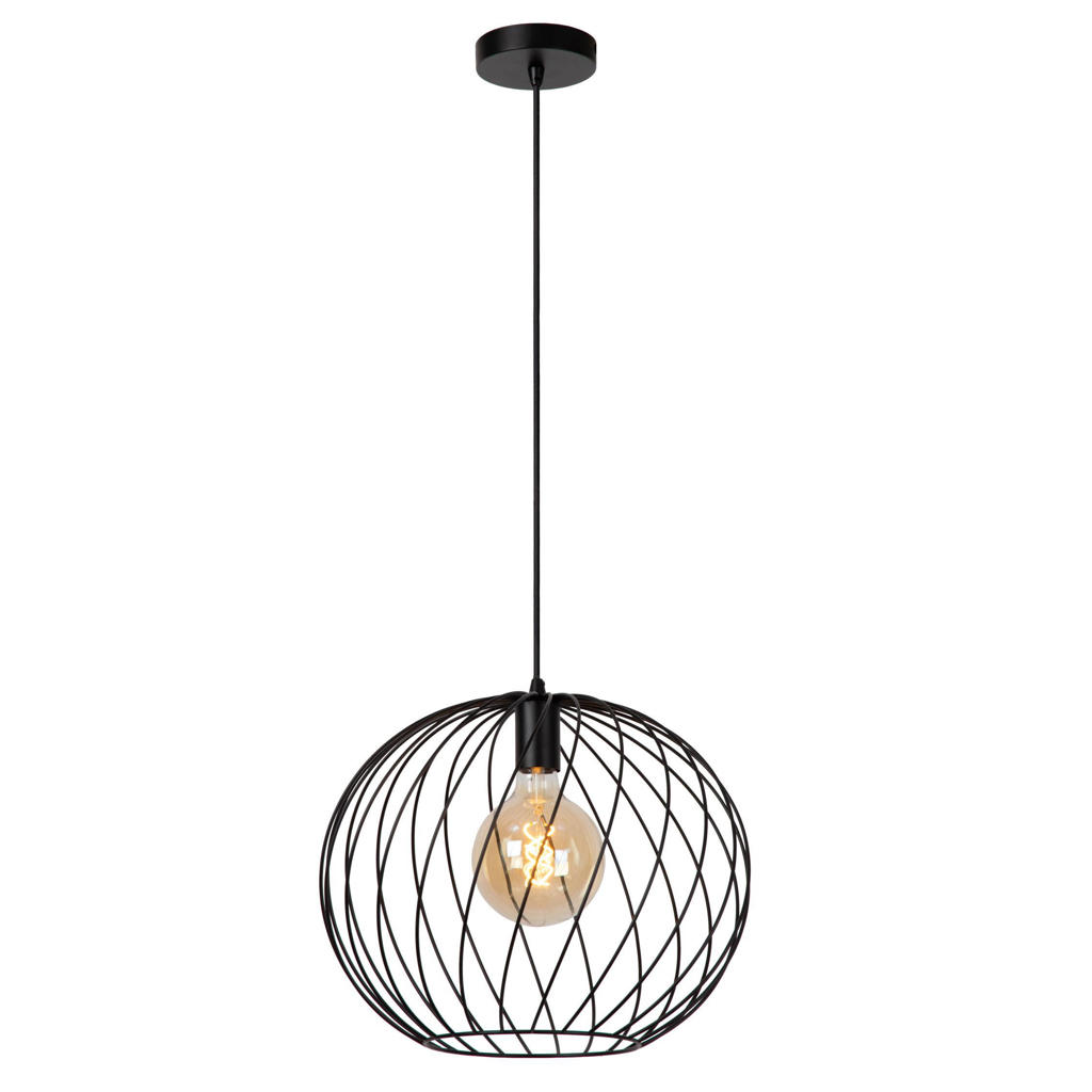 Lucide DANZA - Hanglamp - Ø40 cm - 1xE27 - Zwart