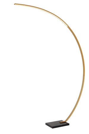 CURVE - Booglamp - LED Dimb. - 1x15W 2700K - Mat Goud / Messing 