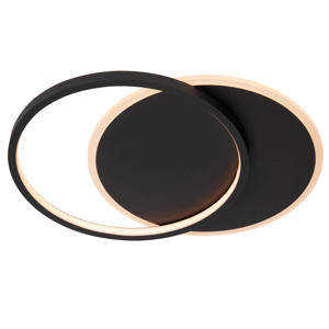 AXELLE - Plafonnière - LED Dimb. - 1x24W 2700K - 3 StepDim - Zwart