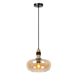 Lucide ILONA - Hanglamp - Ø30 cm - 1xE27 - Amber  
