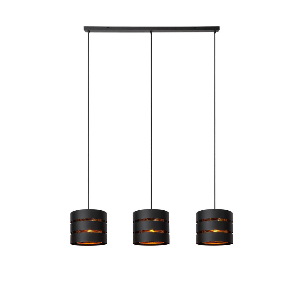 Lucide ROSAS - Hanglamp - 3xE27 - Zwart