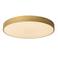 Lucide UNAR - Plafonnière - Ø49,5 cm - LED Dimb. - 1x36W 2700K - 3 StepDim - Mat Goud / Messing