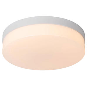 BISKIT - Plafonnière Badkamer - Ø28 cm - LED - 1x18W 2700K - IP44 - Beweging & dag/nacht sensor - Wit