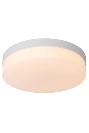BISKIT - Plafonnière Badkamer - Ø28 cm - LED - 1x18W 2700K - IP44 - Beweging & dag/nacht sensor - Wit