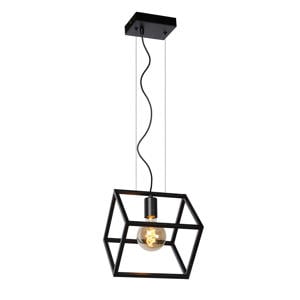 FABIAN - Hanglamp - 1xE27 - Zwart