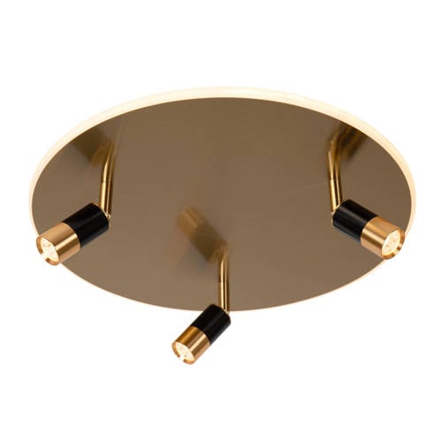 Lucide JUBEL - Plafonnière - Ø48 cm - LED Dimb. - 2700K - Mat Goud / Messing afbeelding