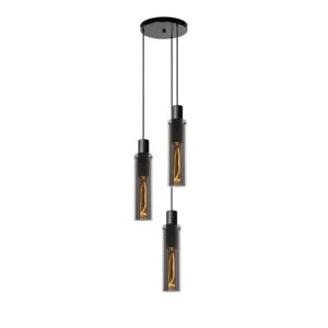 ORLANDO - Hanglamp - Ø32 cm - 3xE27 - Fumé