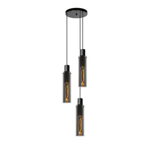 ORLANDO - Hanglamp - Ø32 cm - 3xE27 - Fumé