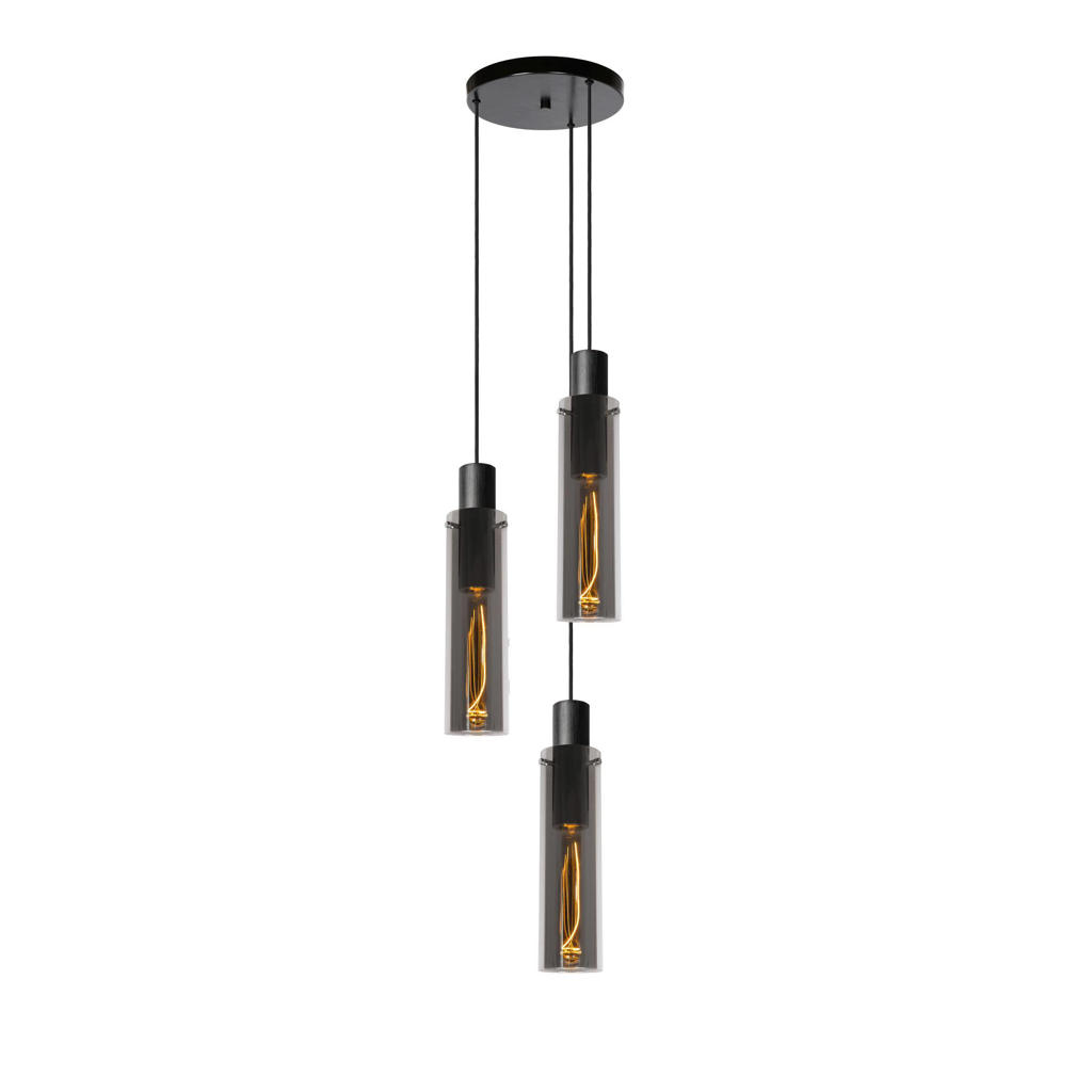Lucide ORLANDO - Hanglamp - Ø32 cm - 3xE27 - Fumé
