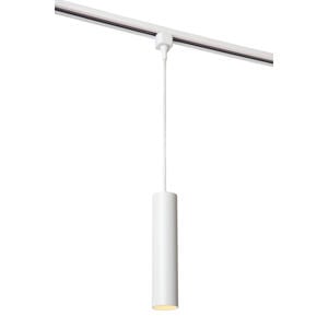 TRACK FLORIS Hanglamp - 1-fase Railsysteem / Railverlichting - 1xGU10 - Wit (Uitbreiding)