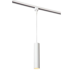 TRACK FLORIS Hanglamp - 1-fase Railsysteem / Railverlichting - 1xGU10 - Wit (Uitbreiding)