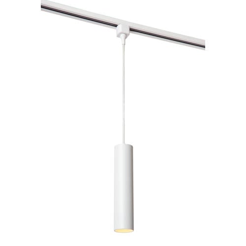Lucide TRACK FLORIS Hanglamp - 1-fase Railsysteem / Railverlichting - 1xGU10 - Wit (Uitbreiding) afbeelding