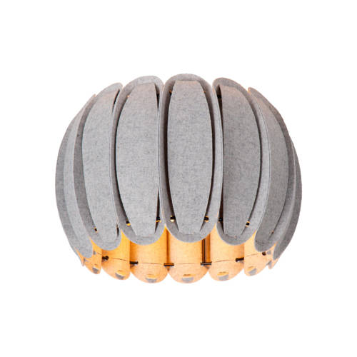 Lucide SPENCER - Plafonnière - Ø30 cm - 1xE27 - Grijs afbeelding