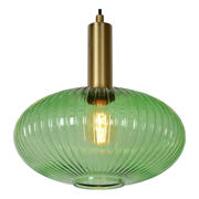 thumbnail: Lucide MALOTO - Hanglamp - Ø30 cm - 1xE27 - Groen