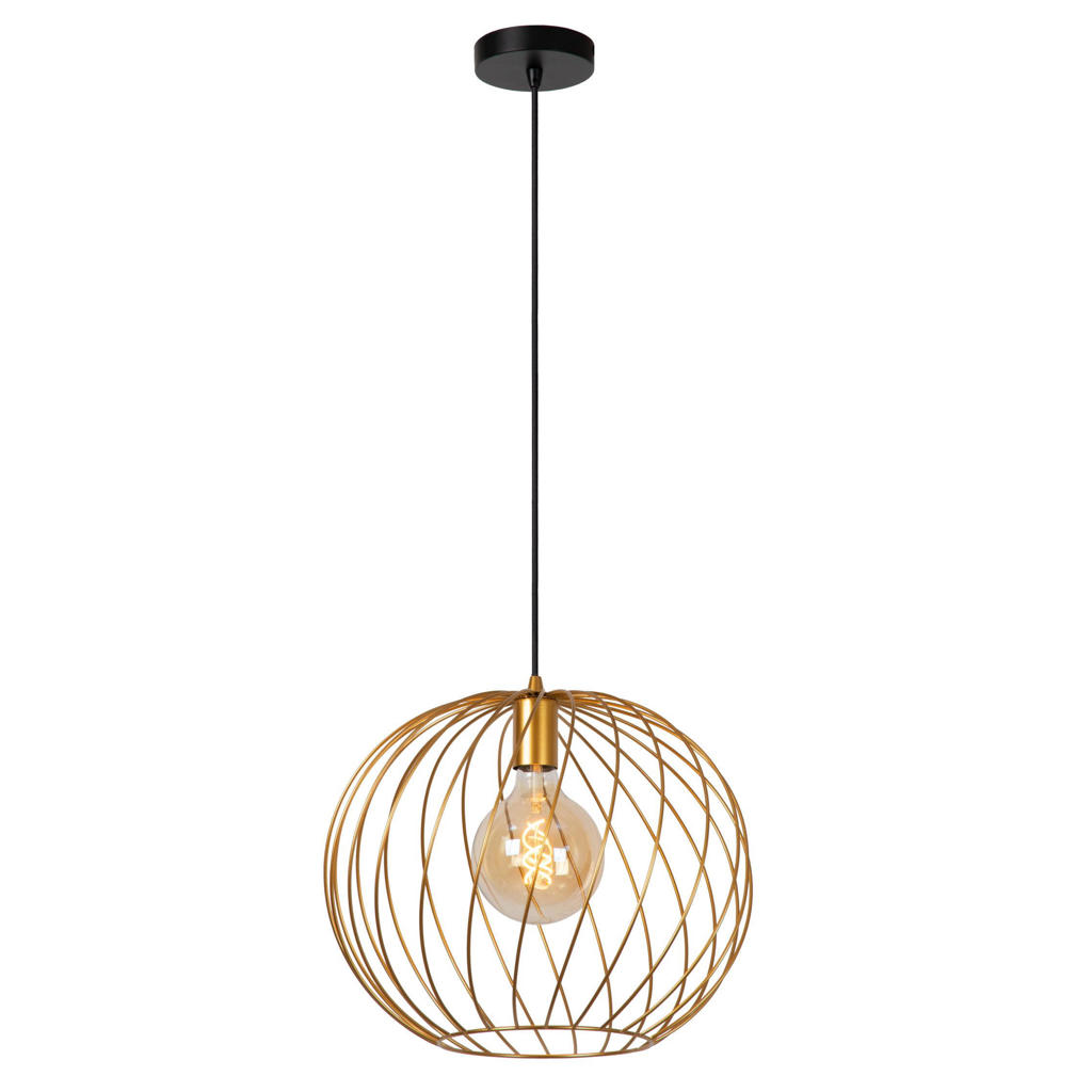 Lucide DANZA - Hanglamp - Ø40 cm - 1xE27 - Mat Goud / Messing