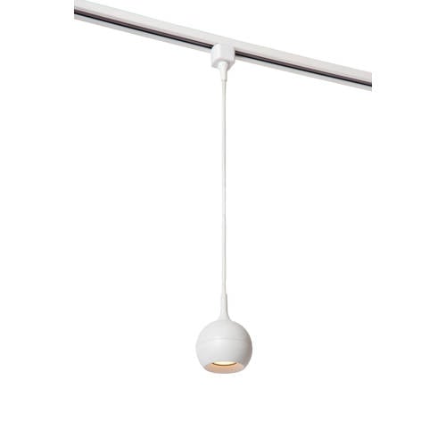 Lucide TRACK FAVORI Hanglamp - 1-fase Railsysteem / Railverlichting - 1xGU10 - Wit (Uitbreiding) afbeelding