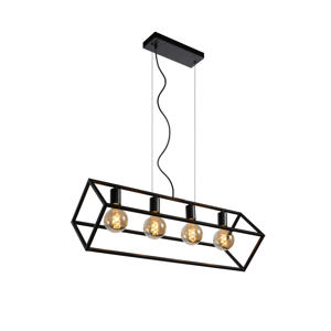 FABIAN - Hanglamp - 4xE27 - Zwart
