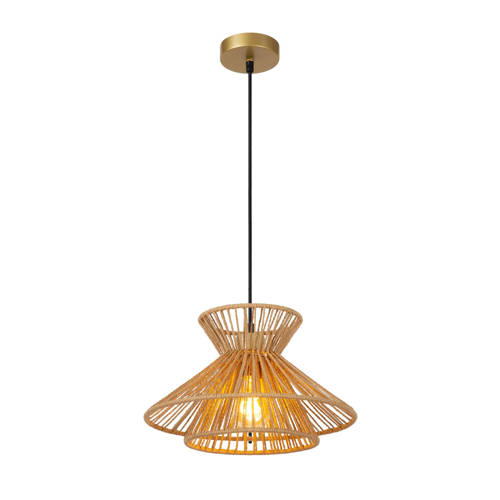 Lucide TASMAN - Hanglamp - 1xE27 - Naturel afbeelding