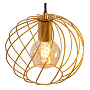 thumbnail: Lucide DANZA - Hanglamp - Ø50 cm - 3xE27 - Mat Goud / Messing