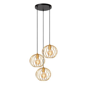 DANZA - Hanglamp - Ø50 cm - 3xE27 - Mat Goud / Messing