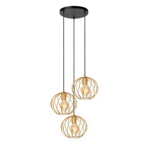 DANZA - Hanglamp - Ø50 cm - 3xE27 - Mat Goud / Messing