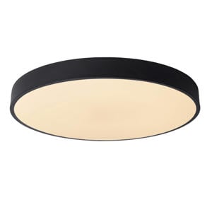 UNAR - Plafonnière - Ø49,5 cm - LED Dimb. - 1x36W 2700K - 3 StepDim - Zwart