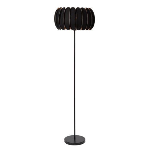 Lucide SPENCER - Vloerlamp - Ø40 cm - 1xE27 - Zwart afbeelding