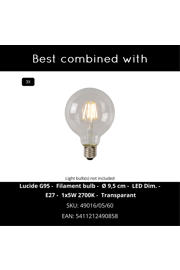 thumbnail: Lucide FIX - Hanglamp - 3xE27 - Zwart