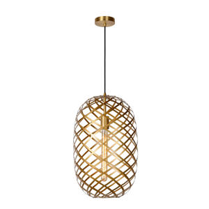 WOLFRAM - Hanglamp - Ø32 cm - 1xE27 - Mat Goud / Messing