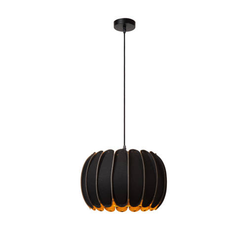 Lucide SPENCER - Hanglamp - Ø30 cm - 1xE27 - Zwart afbeelding