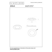 thumbnail: Lucide AXELLE - Plafonnière - Ø39,6 cm - LED Dimb. - 1x24W 2700K - 3 StepDim - Wit