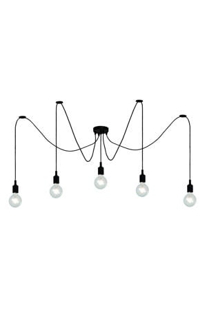 FIX - Hanglamp - 5xE27 - Zwart
