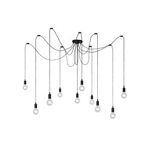 FIX - Hanglamp - 10xE27 - Zwart