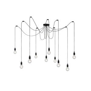 FIX - Hanglamp - 10xE27 - Zwart