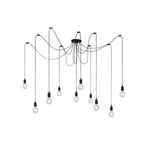 FIX - Hanglamp - 10xE27 - Zwart  
