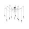 Lucide FIX - Hanglamp - 10xE27 - Zwart