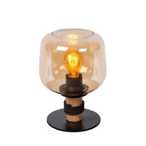 ILONA - Tafellamp - Ø18 cm - 1xE27 - Amber
