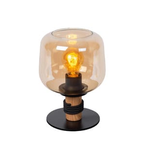 ILONA - Tafellamp - Ø18 cm - 1xE27 - Amber