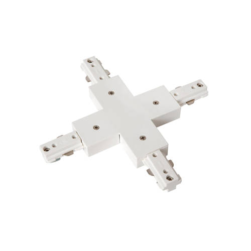 Lucide TRACK X-koppelstuk - 1-fase Railsysteem / Railverlichting - Wit (Uitbreiding) afbeelding