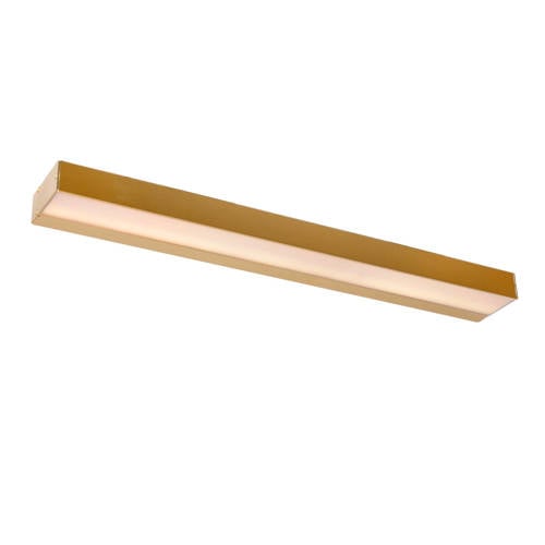 Lucide ALEXA - Wandlamp Badkamer - LED - 1x8W 3000K - IP44 - Mat Goud / Messing afbeelding