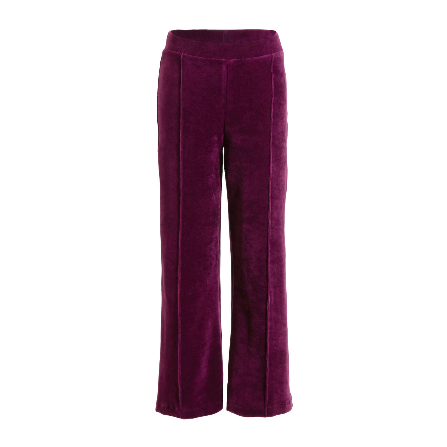 Orange Stars wide leg broek donkerpaars