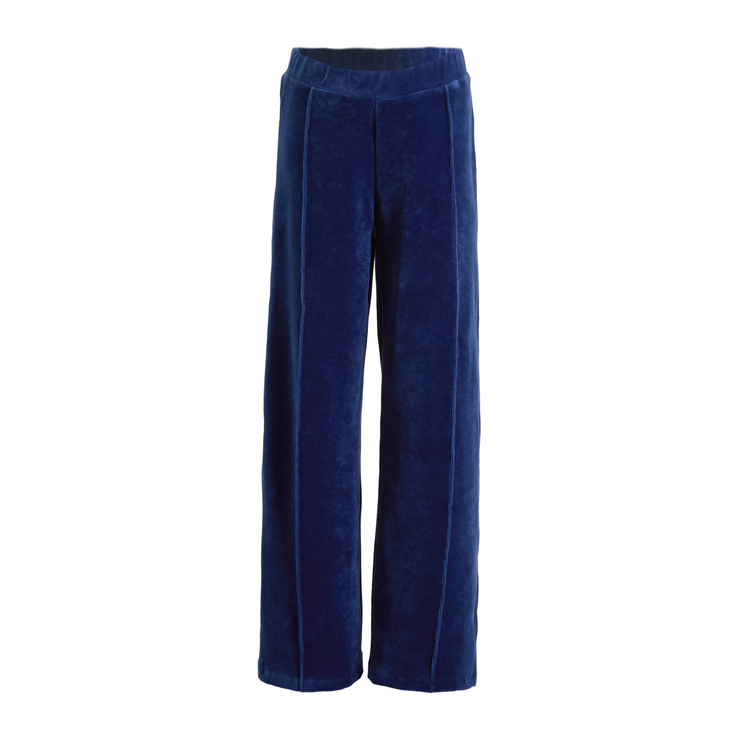 Orange Stars wide leg broek donkerblauw