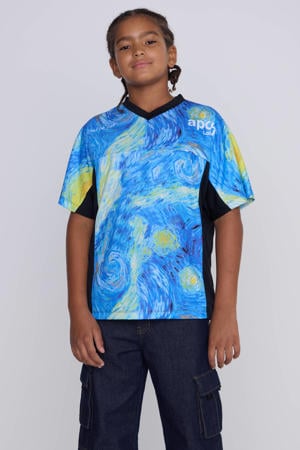 T-shirt Apoh license met printopdruk zwart