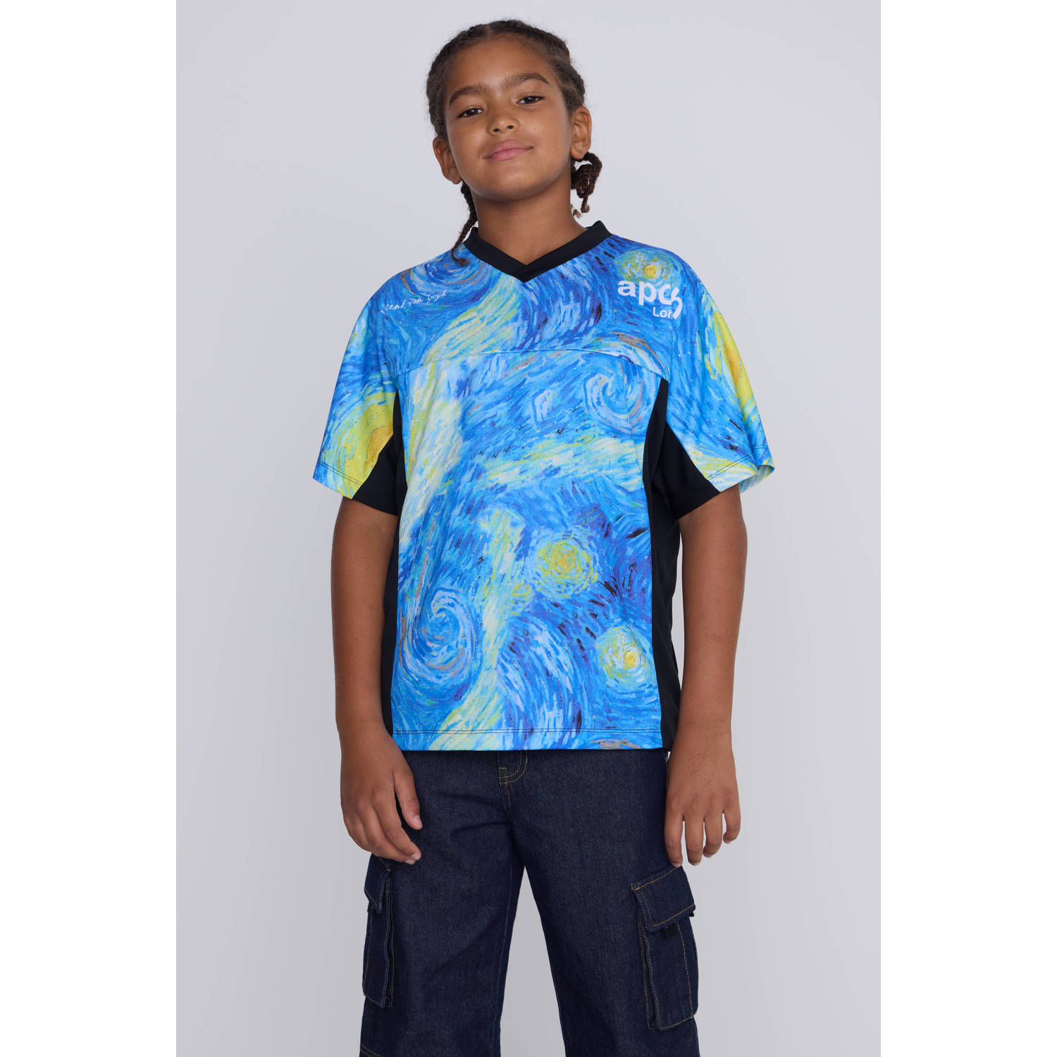 Coolcat T-shirt Apoh license met printopdruk zwart