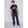 Coolcat T-shirt Castrol license met (back) print zwart