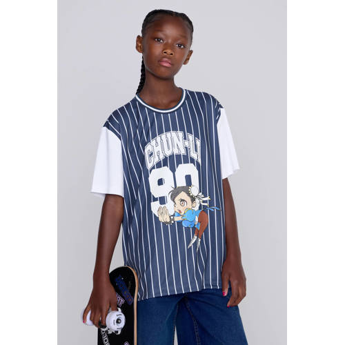 Coolcat T-shirt Chun Lee blauw / wit afbeelding