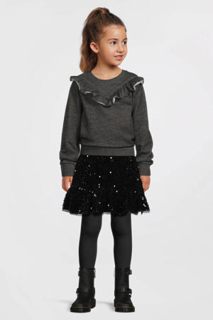 sweater zwarte denim look
