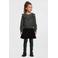 Anytime sweater zwarte denim look